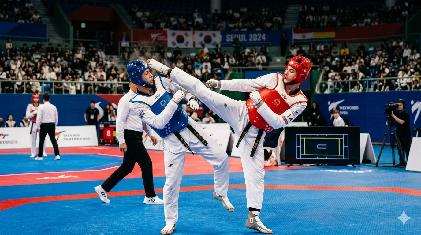 Kyorugi Sparring Action